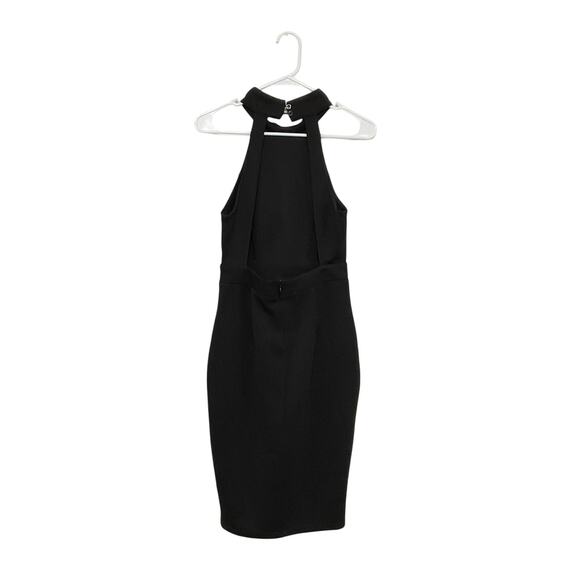 L’atiste Black Sleeveless Halter Dress Size Medium Textured Open Back - Picture 2 of 9